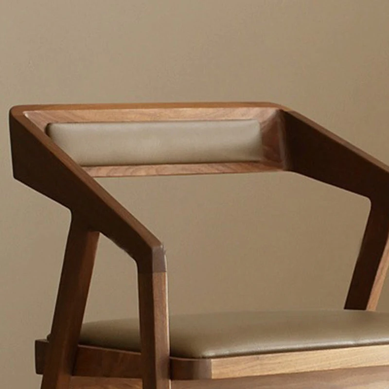 Poltrona da pranzo da cucina contemporanea Sedie da pranzo laterali legno marrone Clearhalo