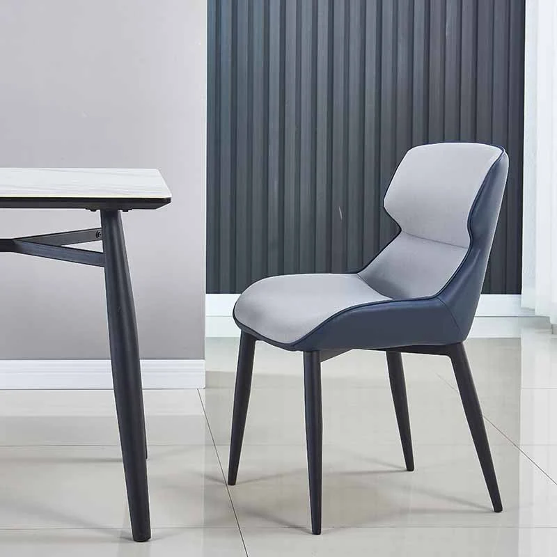 Poltrona da pranzo ecopelle con sedia da sala da pranzo industriale metallo per uso ristorante Clearhalo