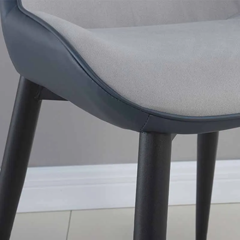 Poltrona da pranzo ecopelle con sedia da sala da pranzo industriale metallo per uso ristorante Clearhalo