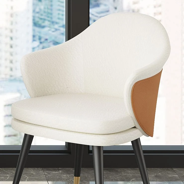 Poltrona da pranzo imbottita Glam Style Dining Chair per interni Clearhalo