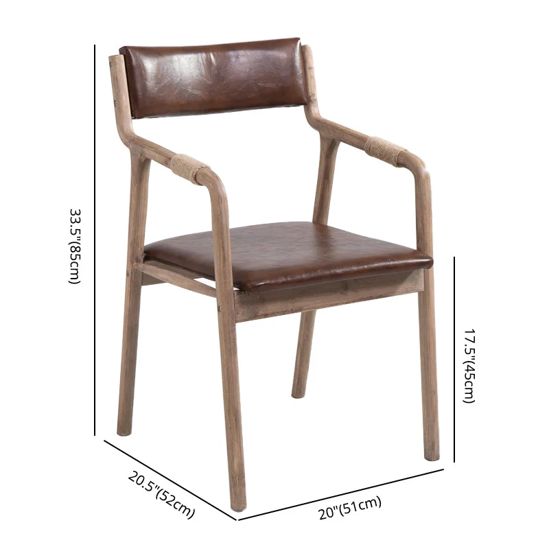 Poltrona da pranzo imbottita Sedia singola legno curvato con schienale aperto e gambe legno Clearhalo