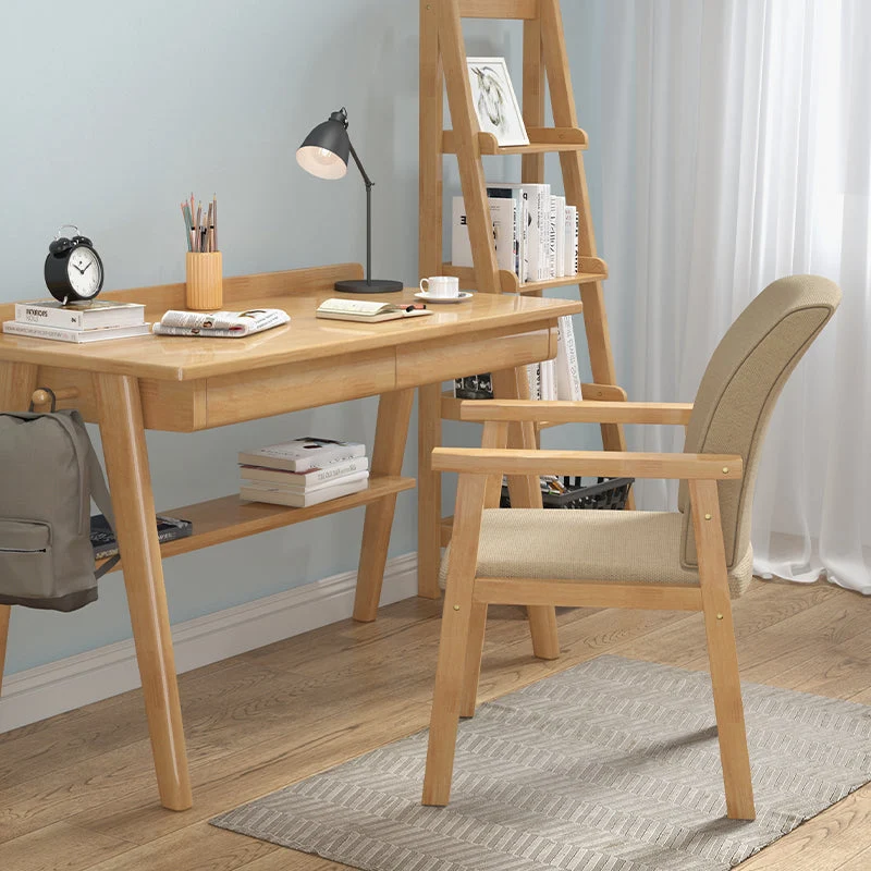 Poltrona da pranzo legno stile moderno Sedie laterali da cucina per interni da 18 pollici di larghezza Clearhalo