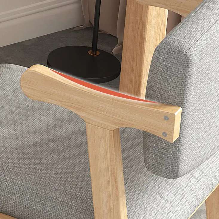 Poltrona da pranzo moderna con schienale aperto e 4 gambe per uso domestico Clearhalo