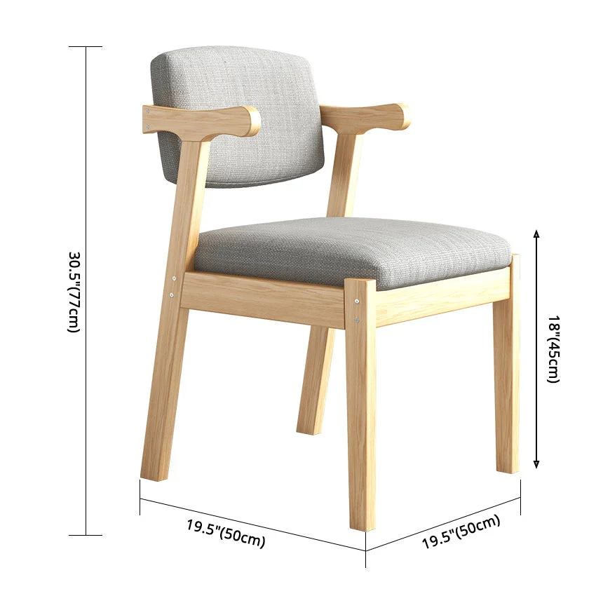 Poltrona da pranzo moderna con schienale aperto e 4 gambe per uso domestico Clearhalo