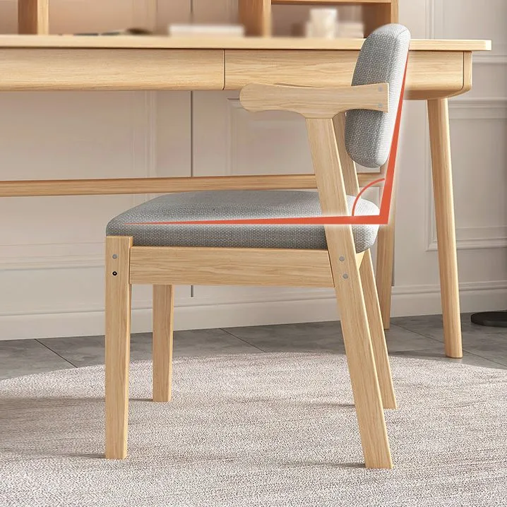 Poltrona da pranzo moderna con schienale aperto e 4 gambe per uso domestico Clearhalo