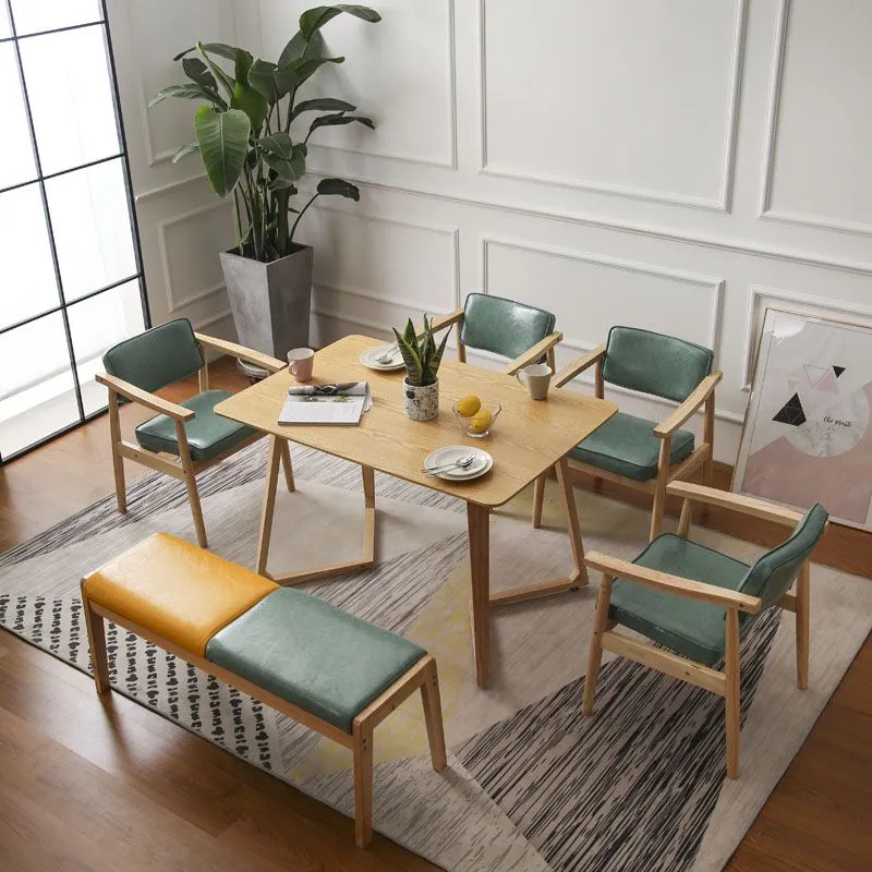 Poltrona da pranzo moderna legno Sedia laterale da pranzo singola con schienale aperto per uso domestico Clearhalo
