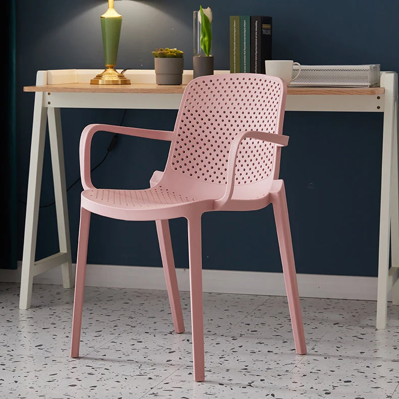 Poltrona da pranzo moderna per interni ed esterni Poltrona da pranzo plastica multicolore Clearhalo