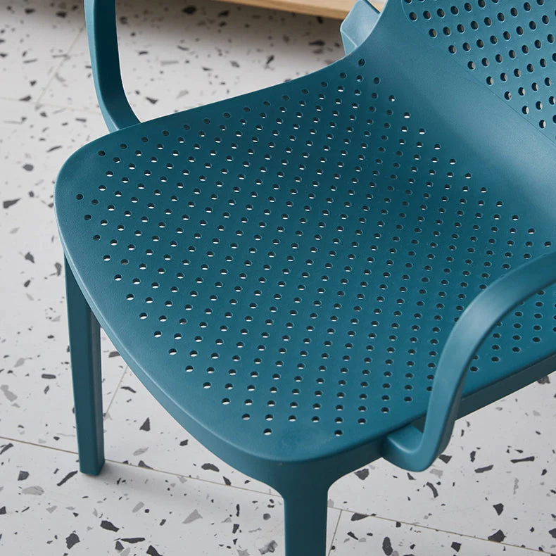 Poltrona da pranzo moderna per interni ed esterni Poltrona da pranzo plastica multicolore Clearhalo