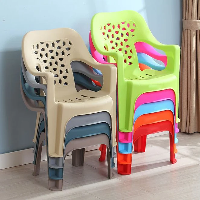 Poltrona da pranzo moderna per interni Poltrone da pranzo impilabili per la casa plastica Clearhalo