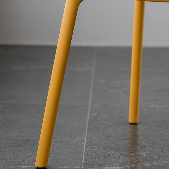 Poltrona da pranzo moderna plastica King Louis con schienale laterale Clearhalo