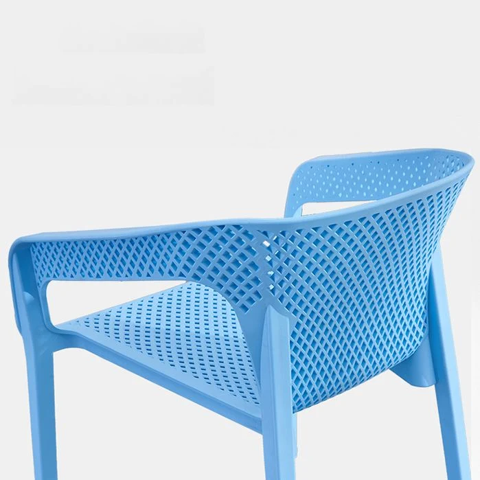 Poltrona da pranzo moderna plastica per cucina, sedia da pranzo con schienale solido per uso domestico Clearhalo