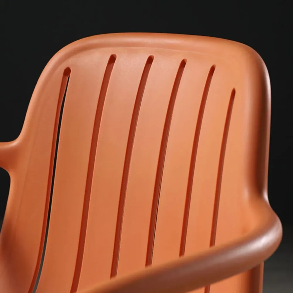 Poltrona da pranzo moderna plastica Windsor, sedia laterale posteriore per uso domestico Clearhalo