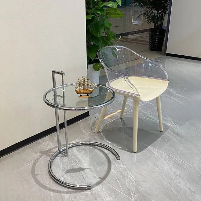 Poltrona da pranzo multicolore acrilico trasparente stile Glam per la casa Clearhalo