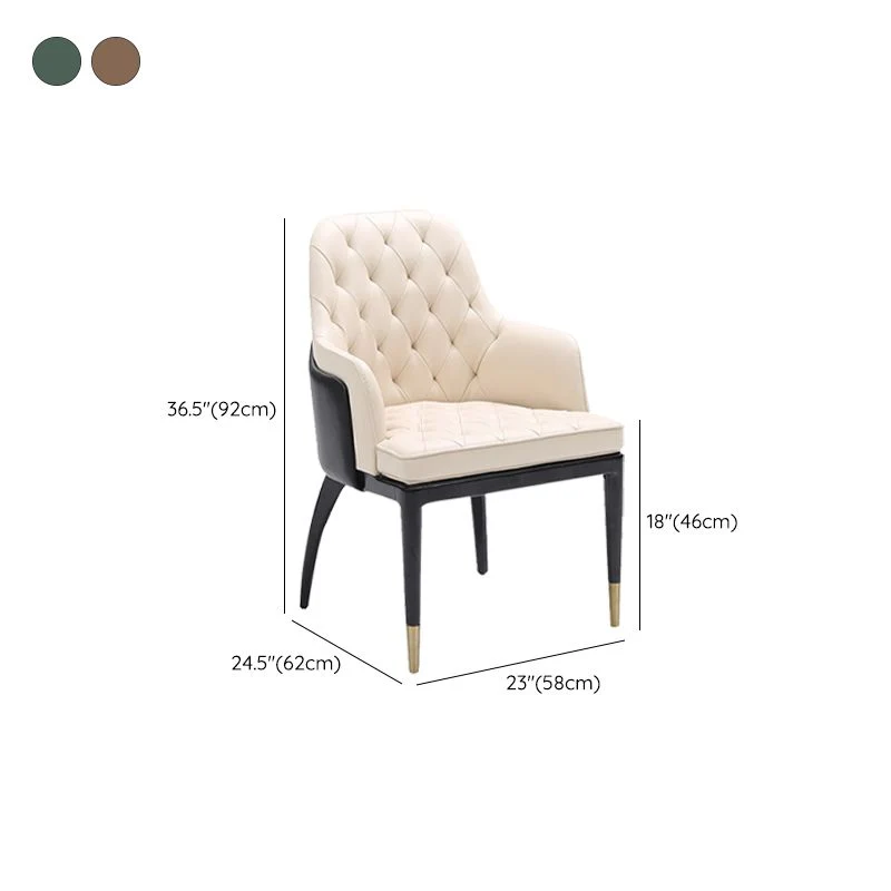 Poltrona da pranzo Parsons Chair Home con gambe legno massello stile moderno Clearhalo