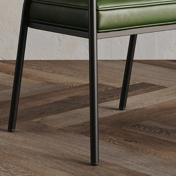 Poltrona da pranzo per interni stile glam con schienale aperto da 21,65 pollici di larghezza Clearhalo