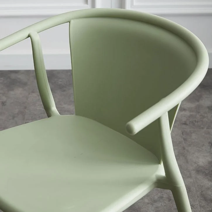 Poltrona da pranzo plastica multicolore Sedia stile moderno per sala da pranzo Clearhalo