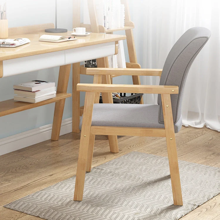 Poltrona da pranzo singola moderna con finitura opaca, imbottita, con schienale massiccio Clearhalo