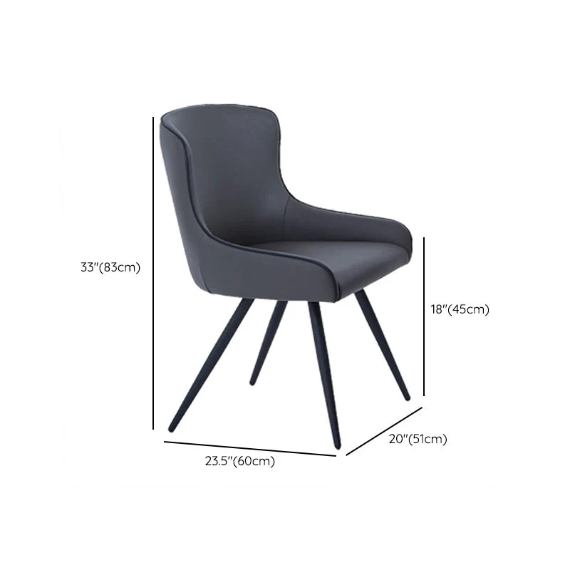 Poltroncina contemporanea con schienale alto per sala da pranzo per interni Clearhalo