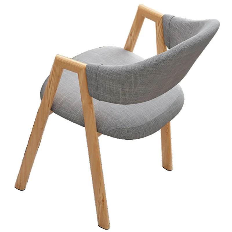 Poltroncina ferro stile moderno, sedia laterale da pranzo con schienale aperto e imbottitura Clearhalo
