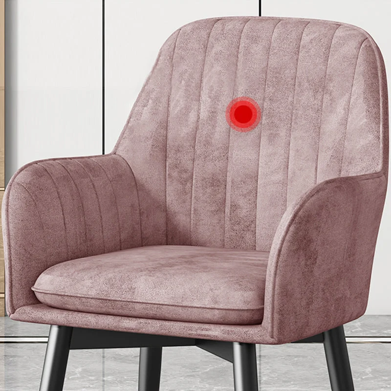 Poltroncina imbottita Glam Sedia da pranzo Parsons velluto per sala da pranzo Clearhalo