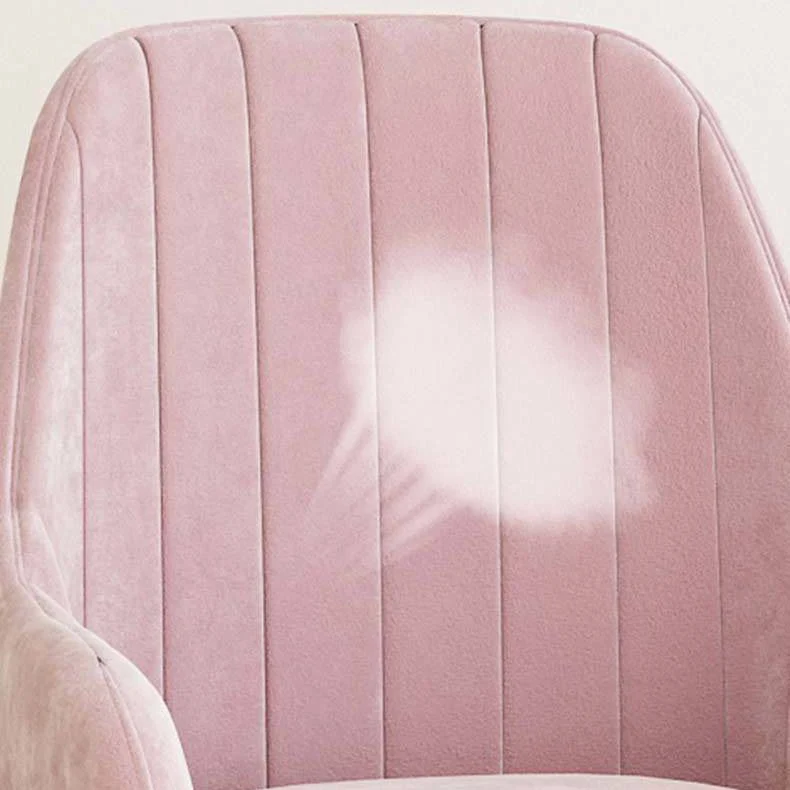 Poltroncina imbottita stile scandinavo con schienale massiccio, sedia singola da pranzo per la casa Clearhalo