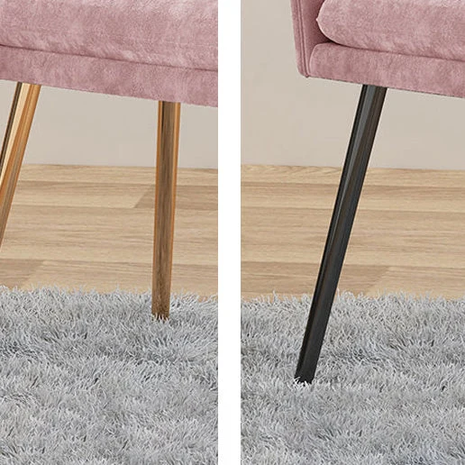 Poltroncina imbottita stile scandinavo con schienale massiccio, sedia singola da pranzo per la casa Clearhalo