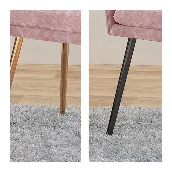 Poltroncina imbottita stile scandinavo con schienale massiccio, sedia singola da pranzo per la casa Clearhalo