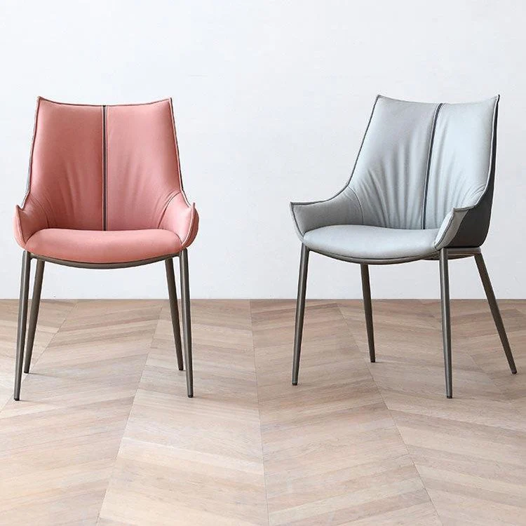 Poltroncina industriale con schienale massiccio metallo, sedia da sala da pranzo per interni Clearhalo