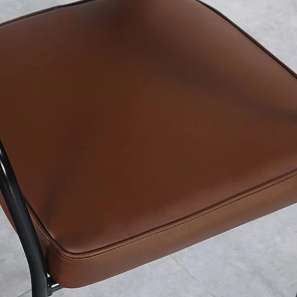 Poltroncina industriale metallo Sedia da cucina per sala da pranzo con schienale aperto Clearhalo
