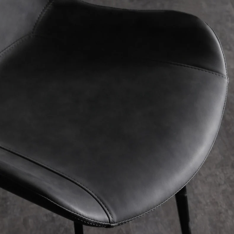 Poltroncina industriale per interni Sedia da sala da pranzo imbottita metallo con schienale massiccio Clearhalo