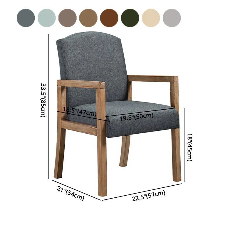 Poltroncina da pranzo contemporanea Sedia Parsons legno massello con finitura opaca con 4 gambe Clearhalo