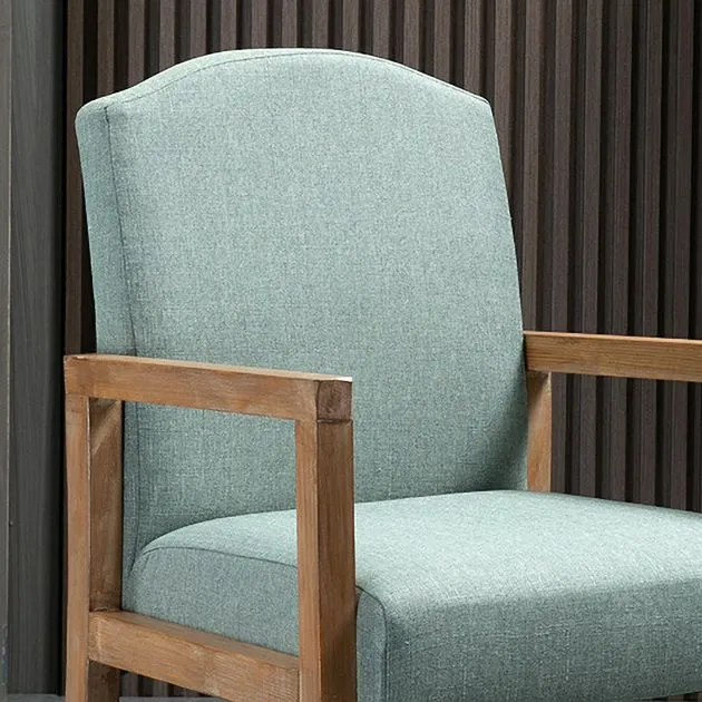 Poltroncina da pranzo contemporanea Sedia Parsons legno massello con finitura opaca con 4 gambe Clearhalo