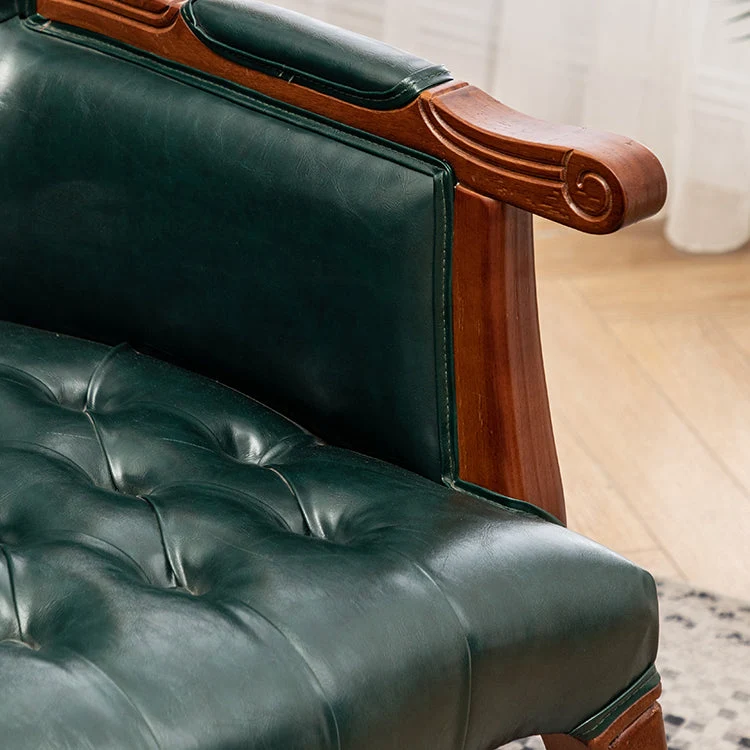 Poltroncina da pranzo vittoriana Sedia laterale con schienale massiccio con 4 gambe legno per uso domestico Clearhalo
