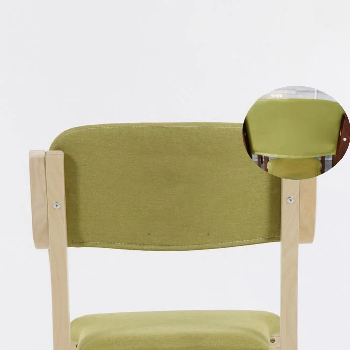 Poltroncina scandinava Home Sedia da sala da pranzo imbottita legno con schienale aperto Clearhalo
