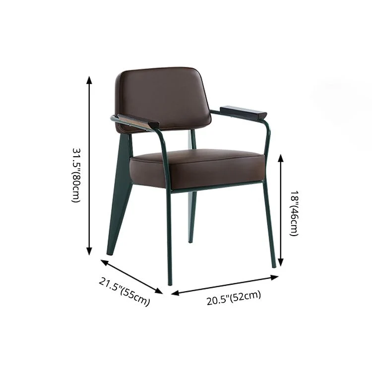 Poltroncina scandinava per la casa. Sedia da sala da pranzo imbottita metallo con schienale aperto Clearhalo