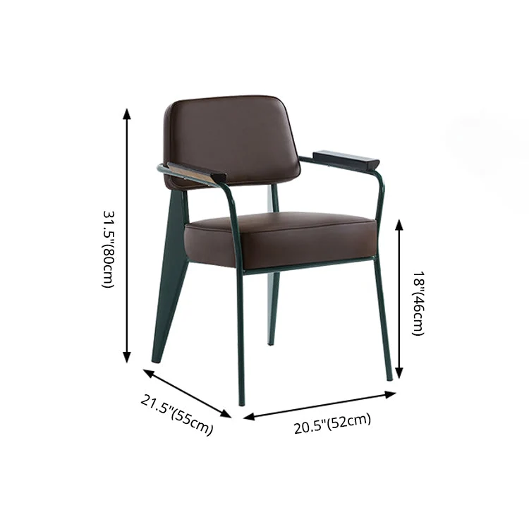 Poltroncina scandinava per la casa. Sedia da sala da pranzo imbottita metallo con schienale aperto Clearhalo