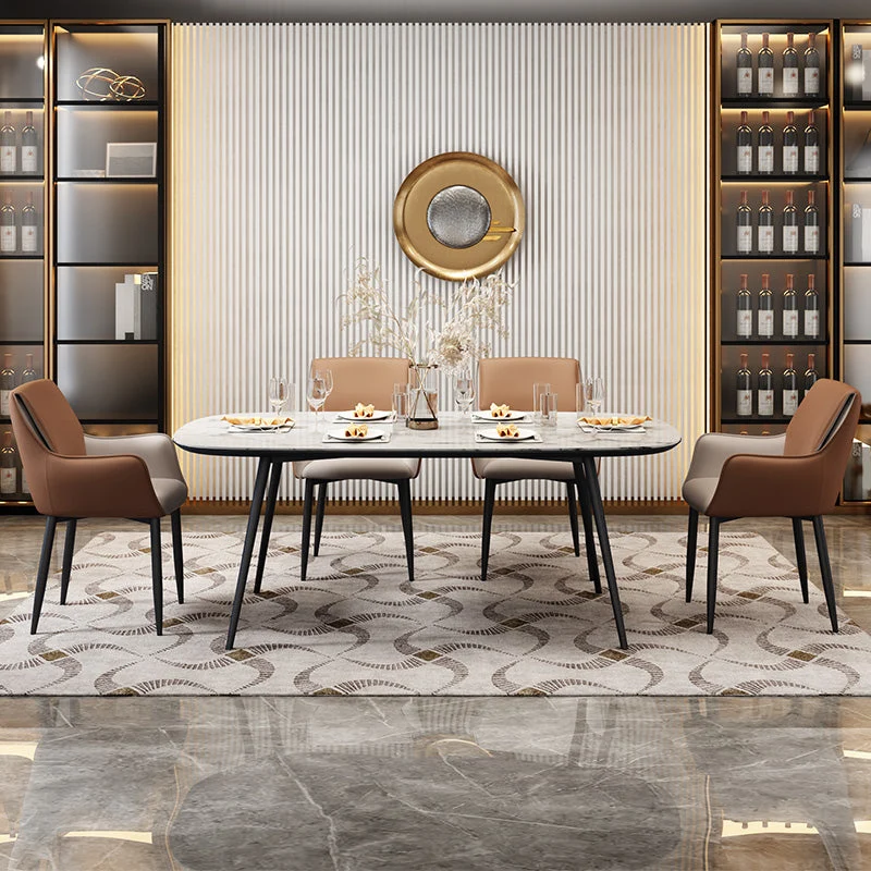 Poltroncina scandinava per la casa. Sedia da sala da pranzo imbottita metallo con schienale massiccio Clearhalo