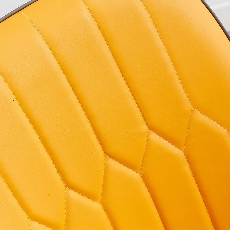 Poltroncina scandinava per interni Parsons, sedia da sala da pranzo metallo con schienale imbottito Clearhalo