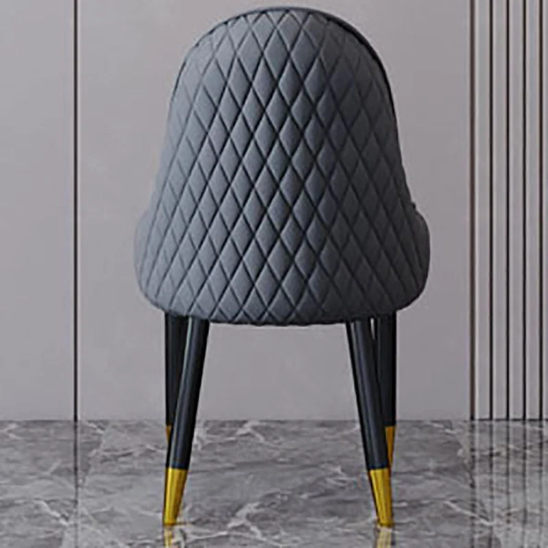 Poltroncina scandinava per interni, sedia da sala da pranzo imbottita legno con schienale Parsons Clearhalo