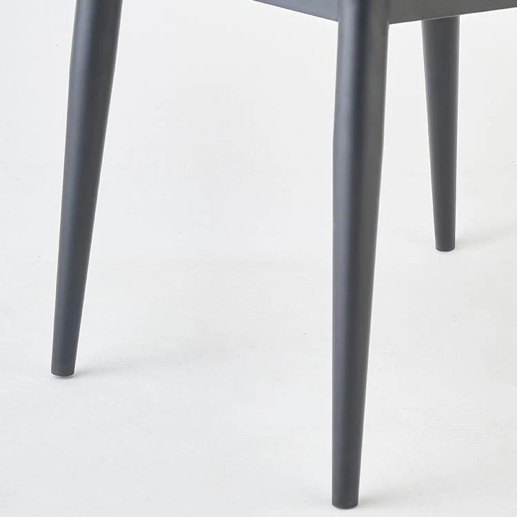 Poltroncina stile moderno con schienale alto e gambe metallo per uso domestico (set di 2) Clearhalo