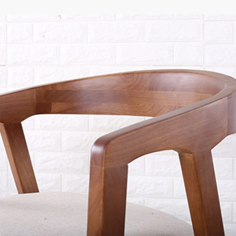Poltroncina tradizionale legno con schienale aperto, sedia da sala da pranzo per cucina Clearhalo