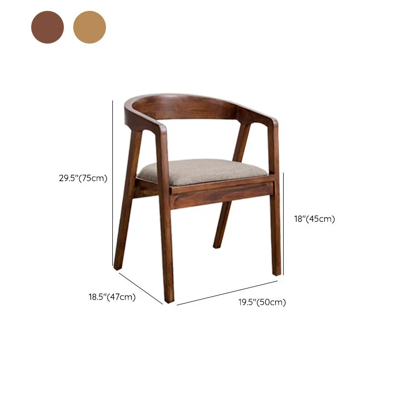 Poltroncina tradizionale legno con schienale aperto, sedia da sala da pranzo per cucina Clearhalo