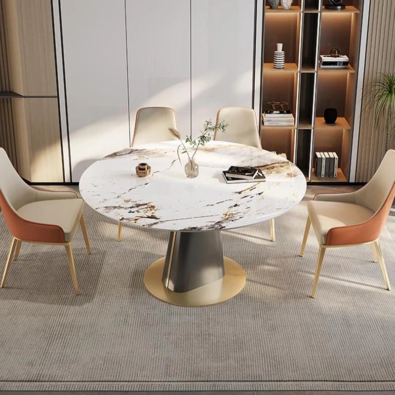 Poltroncine da pranzo stile nordico glam per cucina con gambe metallo Clearhalo