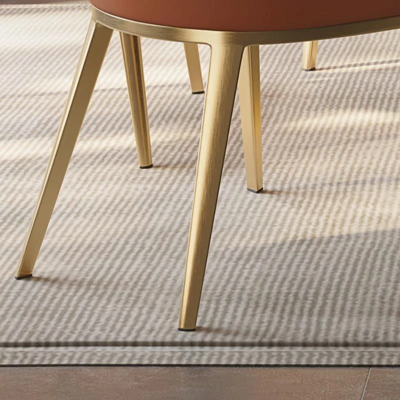 Poltroncine da pranzo stile nordico glam per cucina con gambe metallo Clearhalo