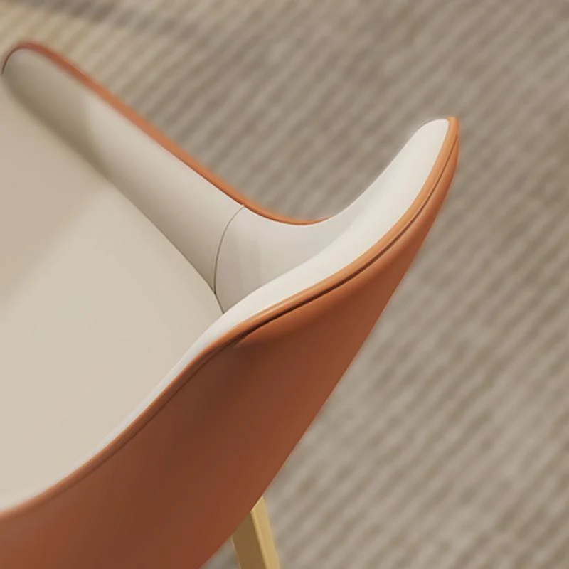 Poltroncine da pranzo stile nordico glam per cucina con gambe metallo Clearhalo