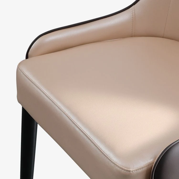 Poltroncine scandinave per interni imbottite Parsons legno per sala da pranzo (set di 2) Clearhalo