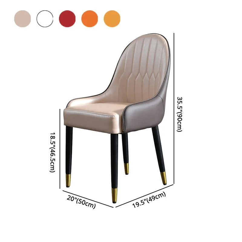 Poltroncine scandinave per interni imbottite Parsons legno per sala da pranzo (set di 2) Clearhalo