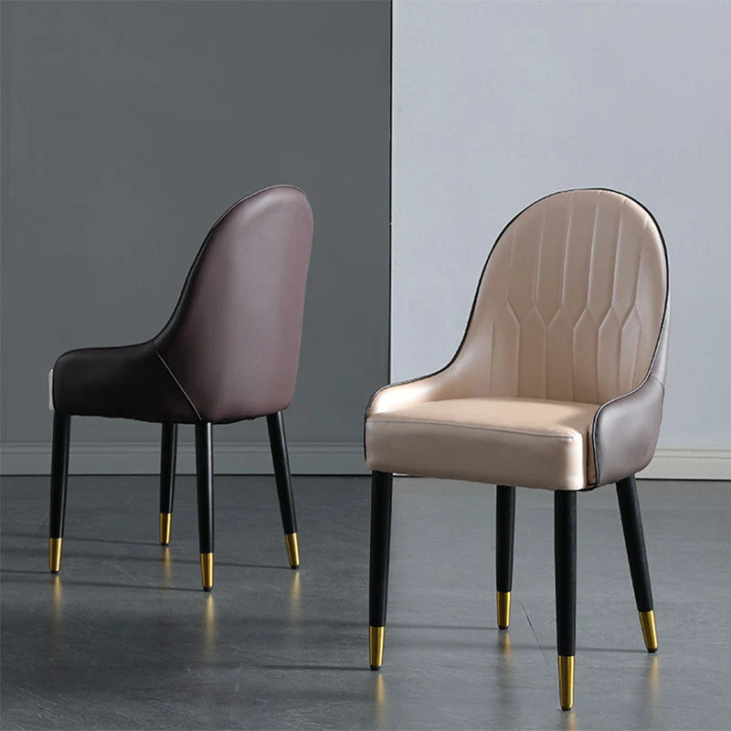 Poltroncine scandinave per interni imbottite Parsons legno per sala da pranzo (set di 2) Clearhalo
