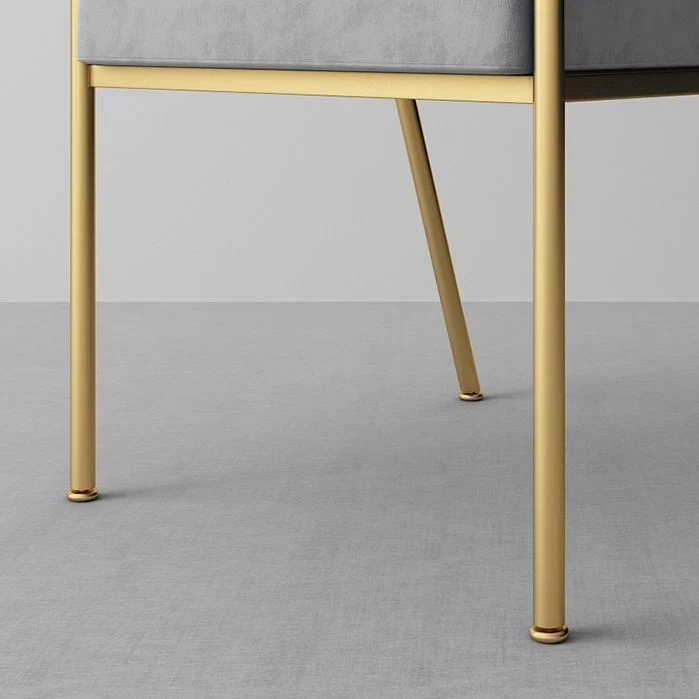 Poltrone imbottite di lusso stile scandinavo, sedia da pranzo con schienale aperto (set di 2) Clearhalo