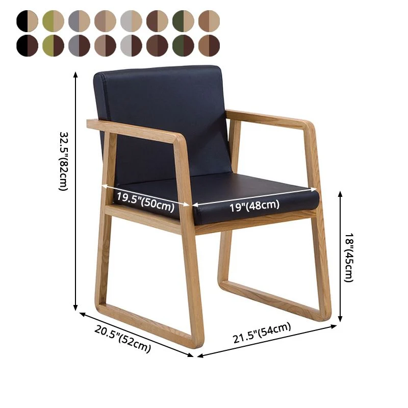 Poltrone da pranzo contemporanee legno Sedia laterale da pranzo tessuto imbottito per ristorante Clearhalo